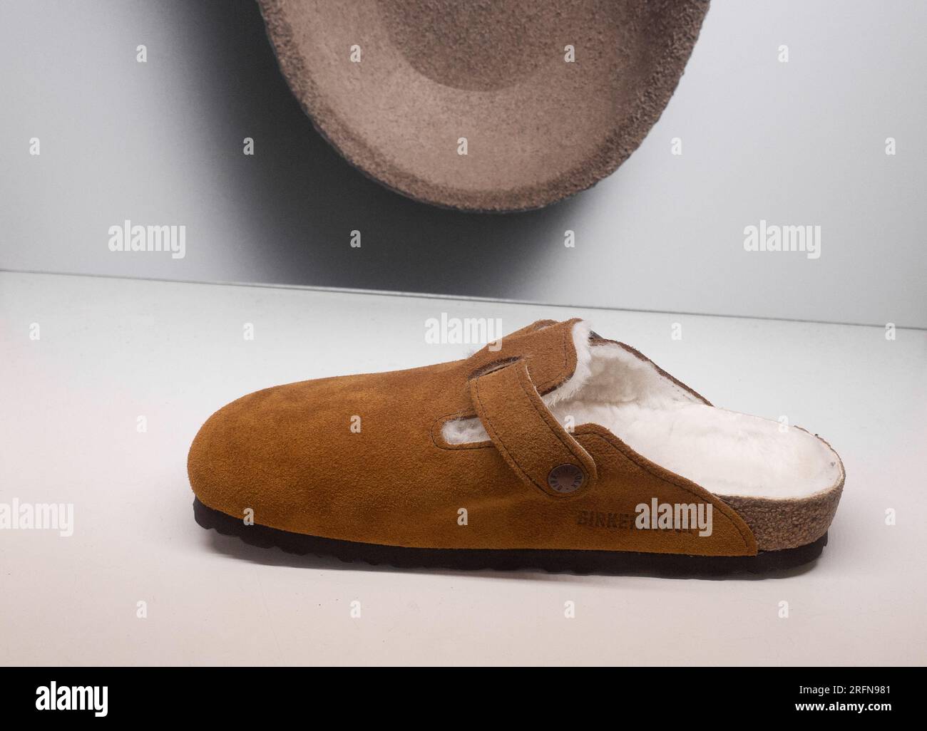 Birkenstock-Schuhgeschäft Stockfoto
