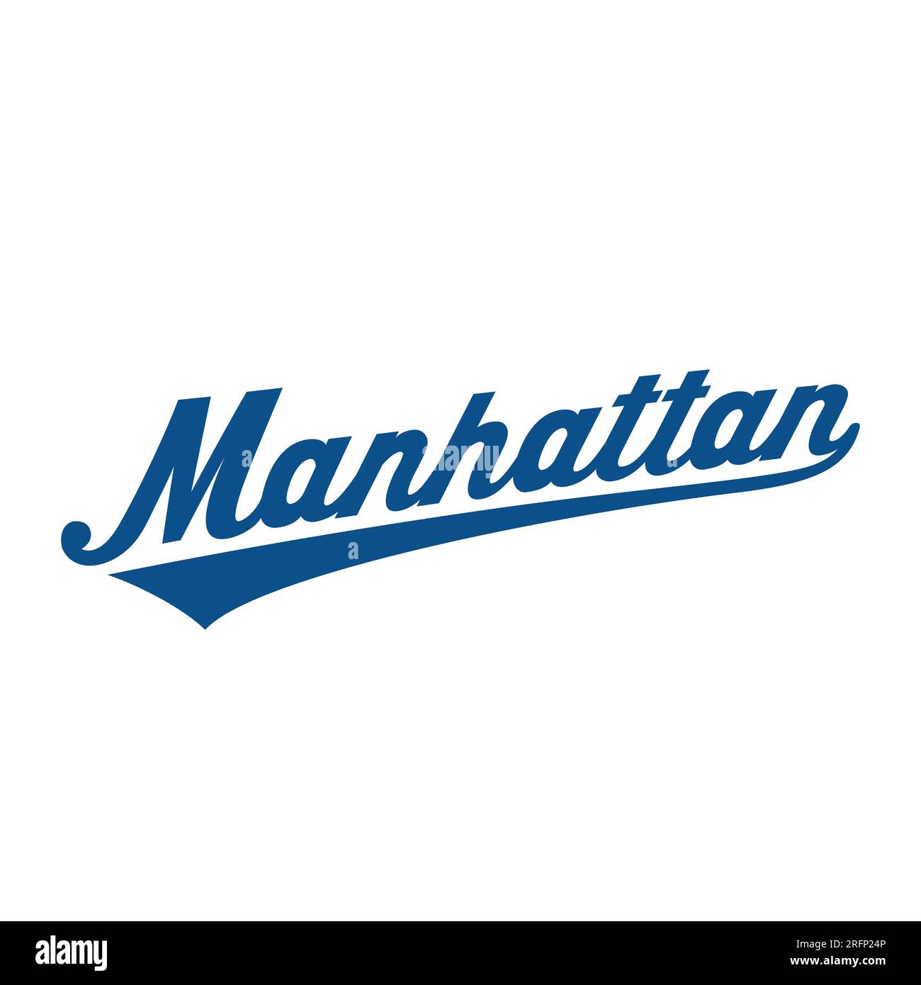 Manhattan Schriftzug. Manhattan, New York City, Typografie-Design. Vektor und Illustration. Stock Vektor