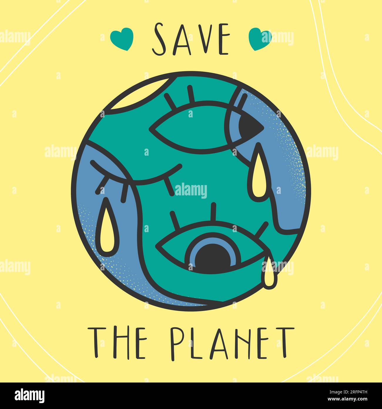 Grüner Kreis isoliert. Emblem für Planetenkonzept Stock Vektor