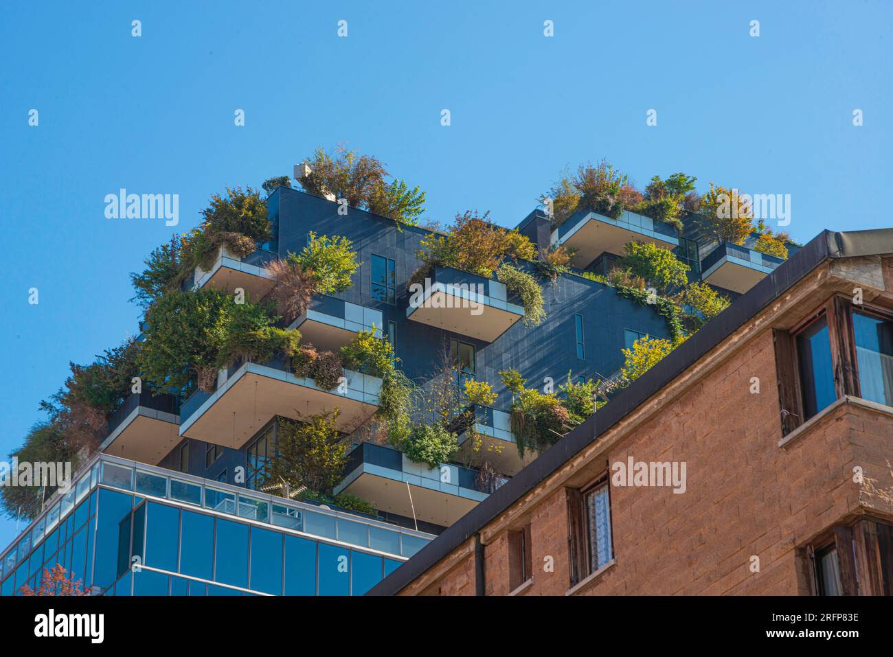 Bosco Verticale Gebäude in Mailand, Italien Stockfoto