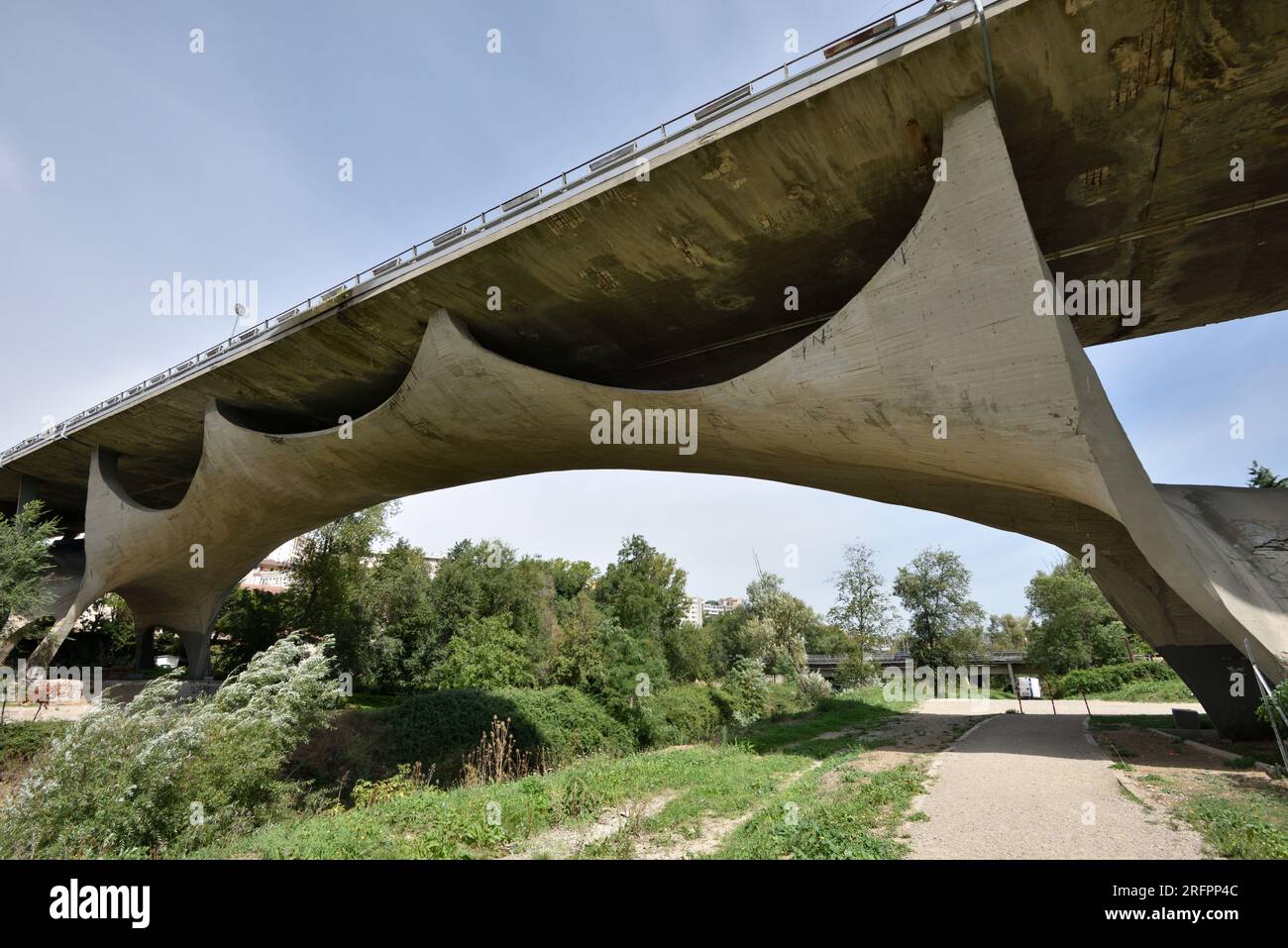 Ponte Musmeci, Potenza, Basilicata, Italien Stockfoto