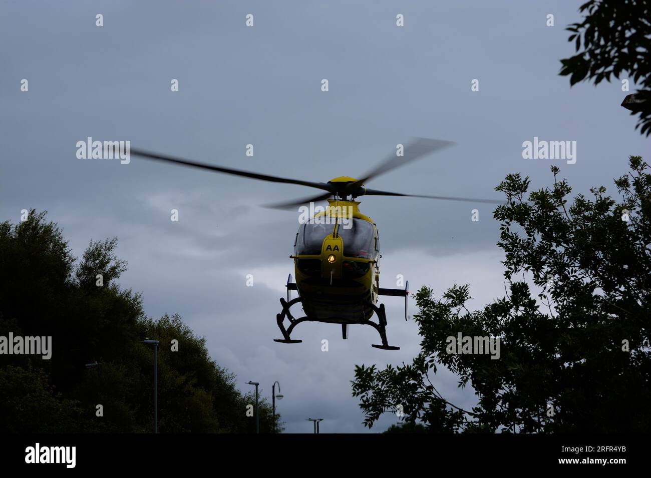 North West Air Ambulance startet nach einem Vorfall Stockfoto