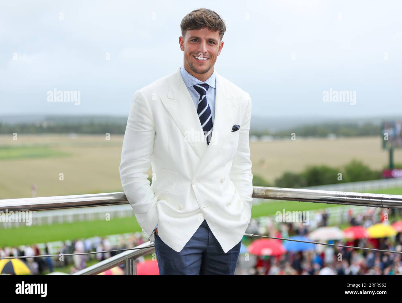 Luca Bish am 5. Tag des Qatar Goodwood Festivals 2023 auf der Rennbahn Goodwood, Chichester. Foto: Samstag, 5. August 2023. Stockfoto