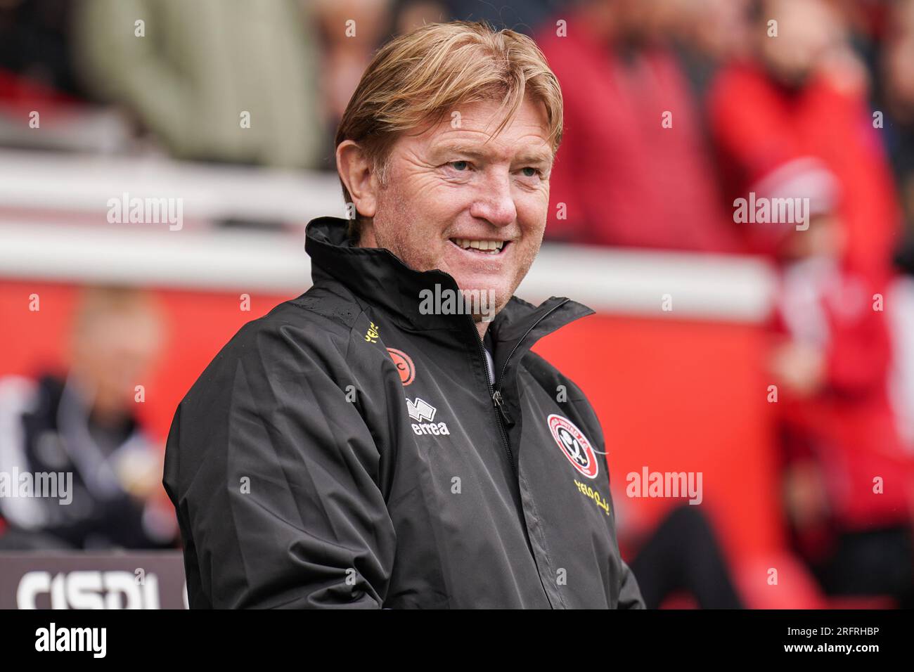 Sheffield, Großbritannien. 05. Aug. 2023. Sheffield United Assistant Manager Stuart McCall beim Sheffield United FC gegen VfB Stuttgart FC Pre-Season Friendly Match in Bramall Lane, Sheffield, Großbritannien am 5. August 2023 Credit: Every second Media/Alamy Live News Stockfoto