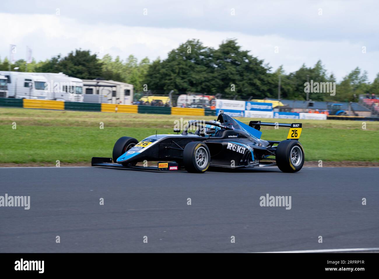 Isaac BARASHI - Phinsys von Argenti British F4 Championship Croft Stockfoto