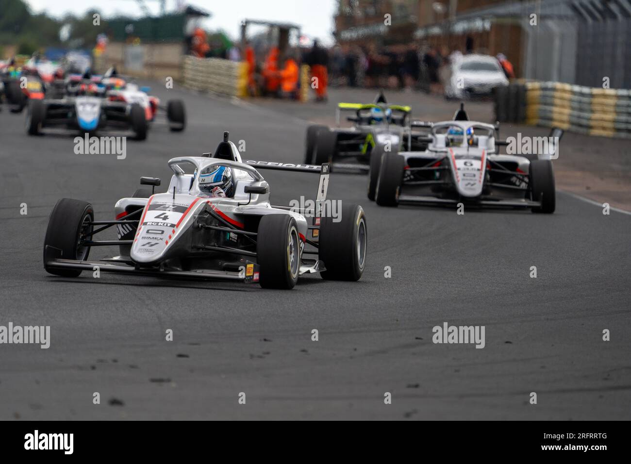Race Start – British F4 Championship Croft Stockfoto