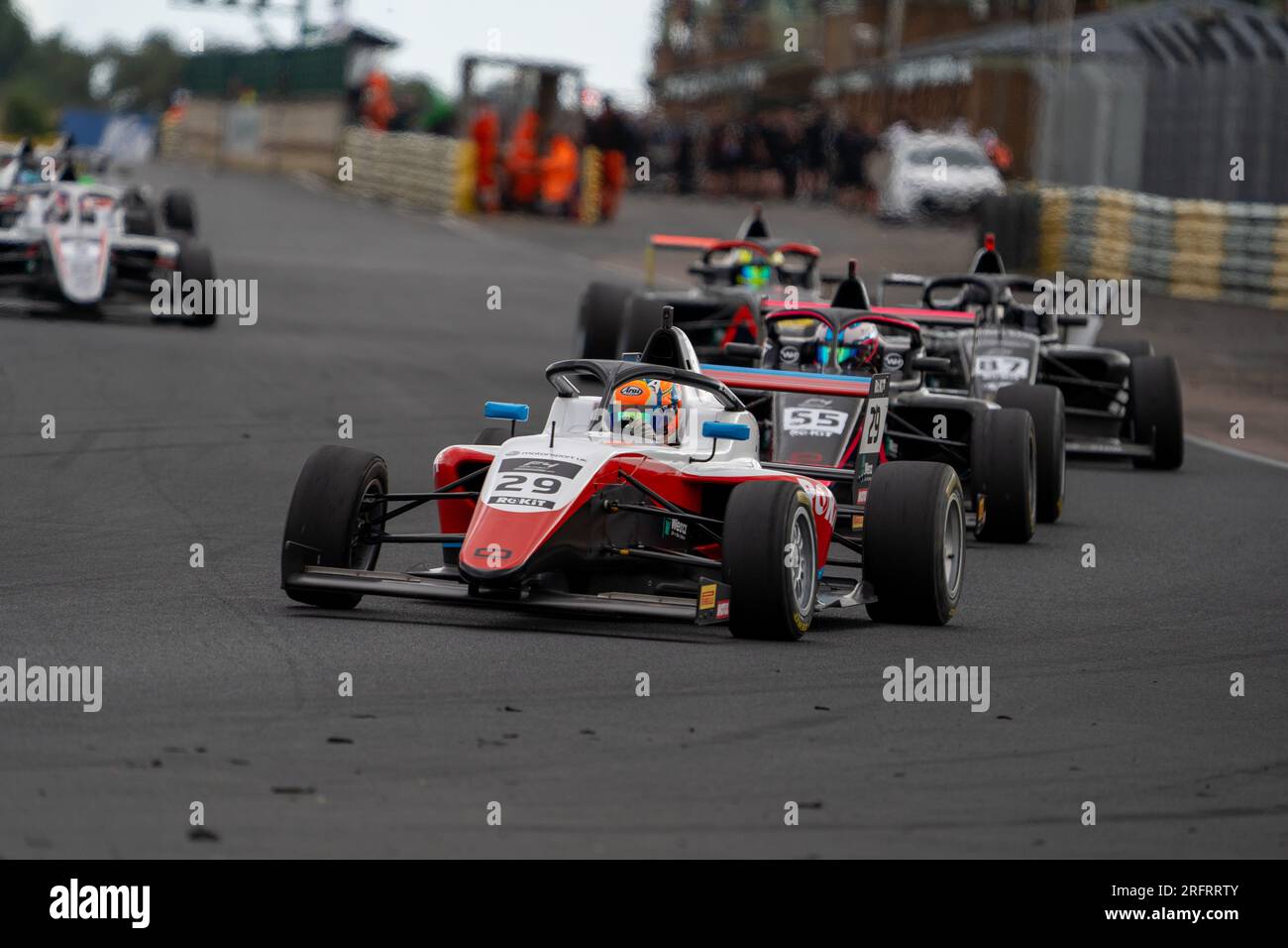 Race Start – British F4 Championship Croft Stockfoto