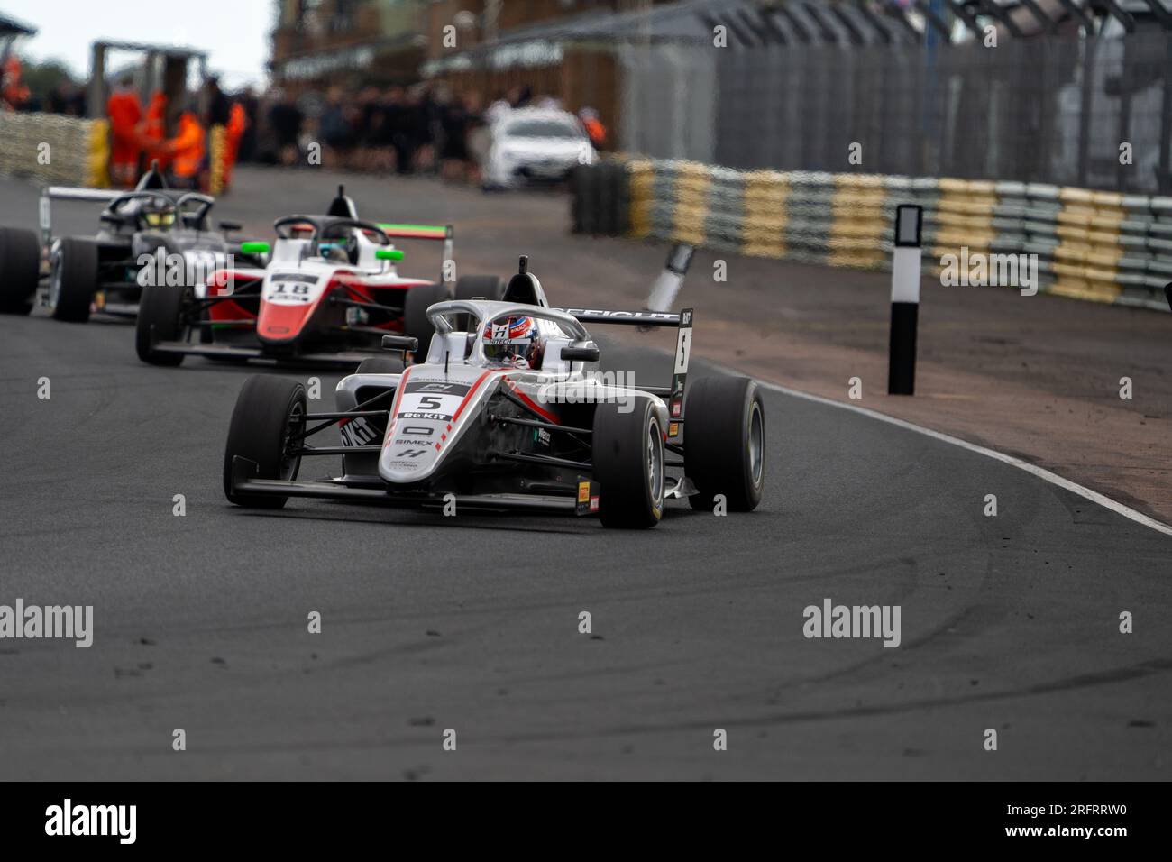 Race Start – British F4 Championship Croft Stockfoto