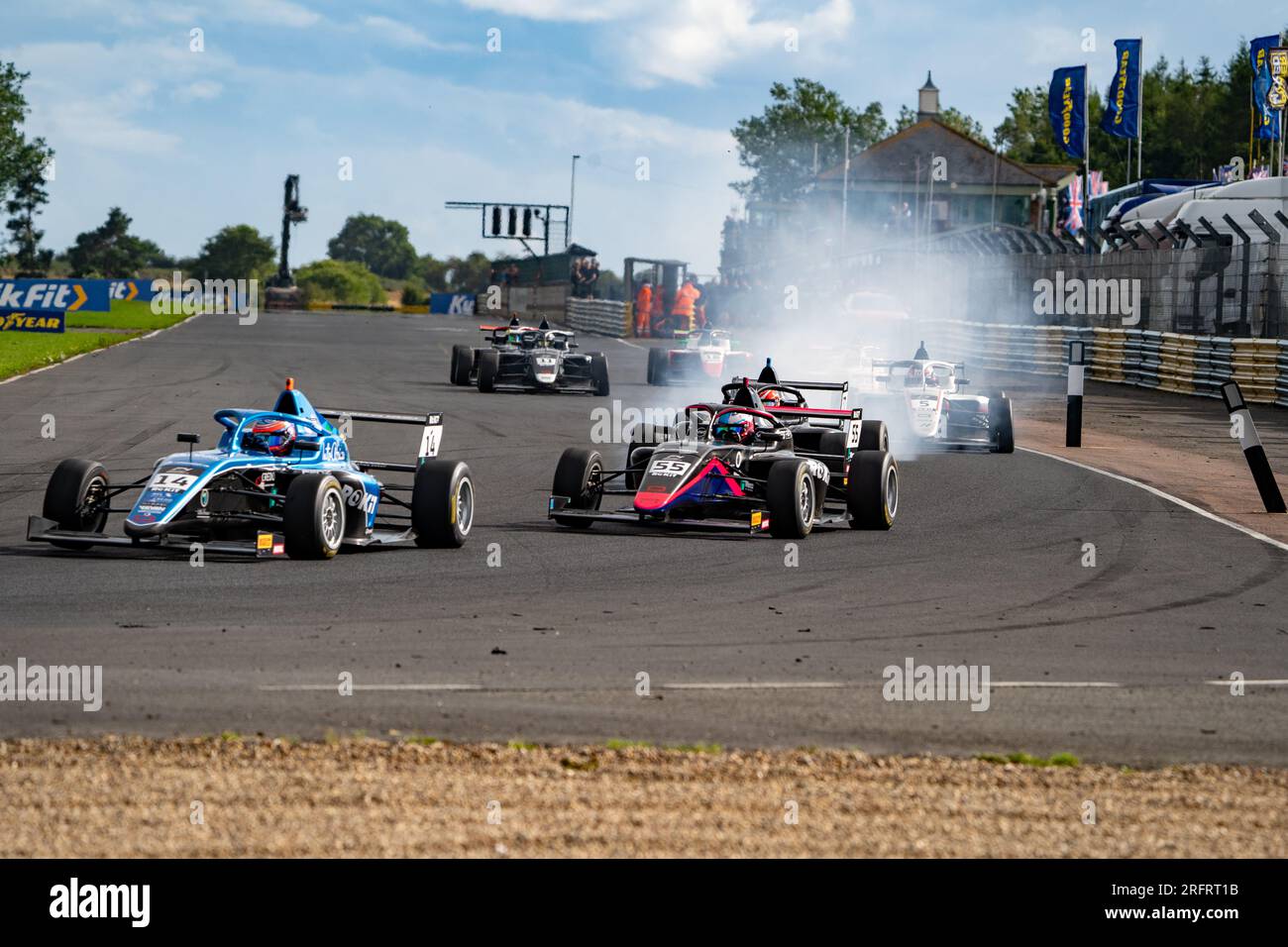 1 British F4 Championship Croft Stockfoto
