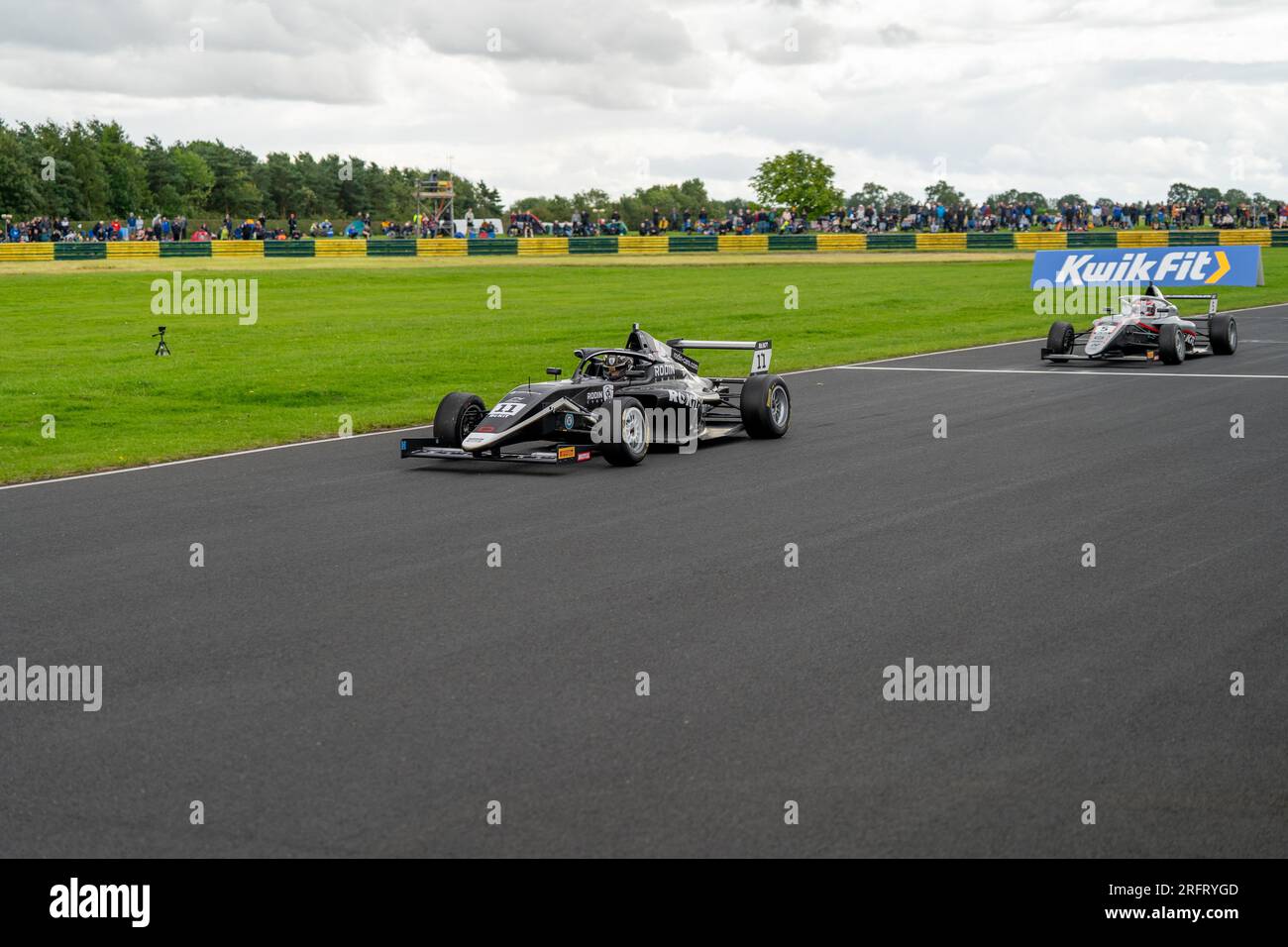 Lichter Aus Für Das British Formula 4 Championship Croft Stockfoto