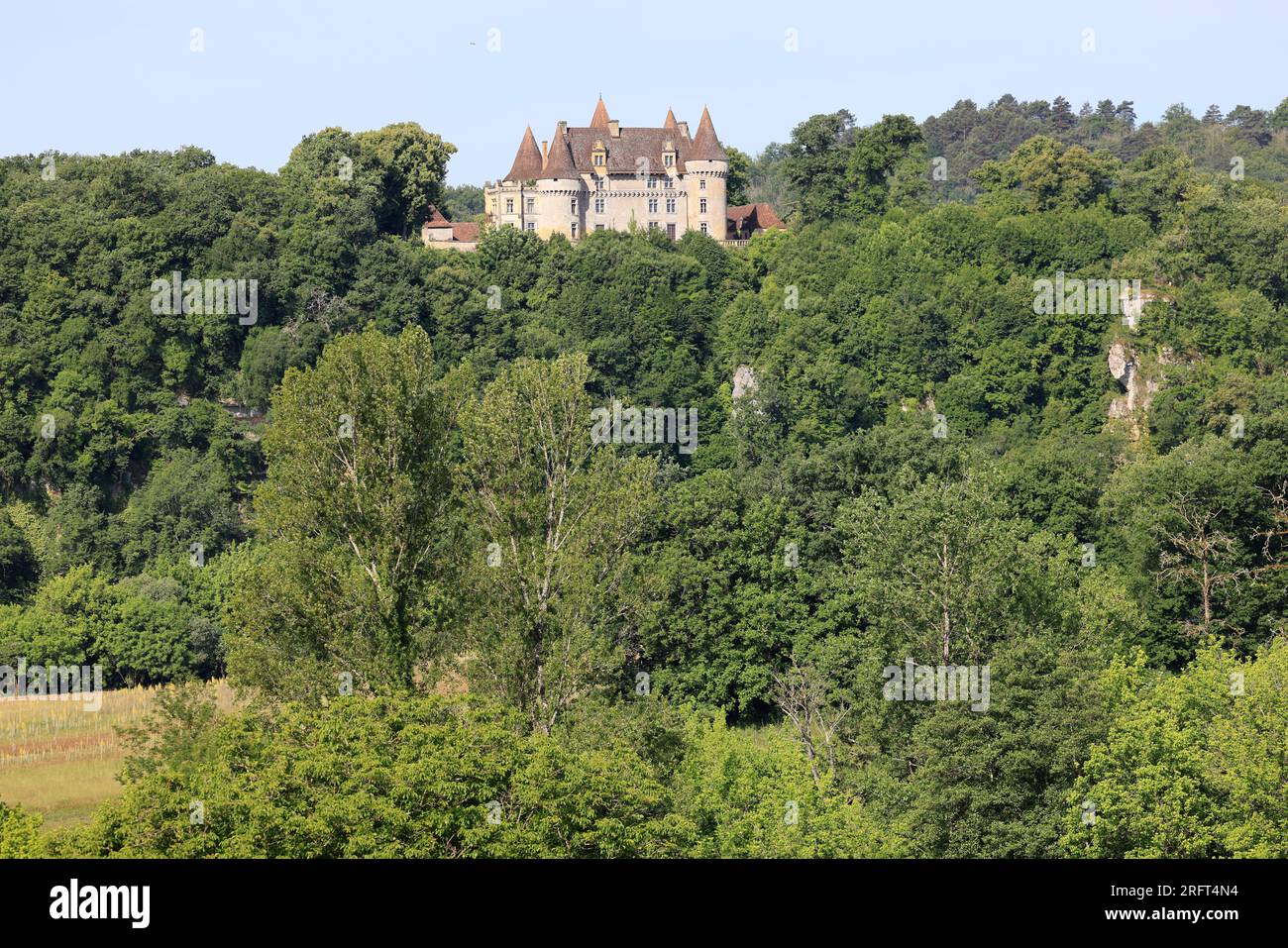 Le château de l’époque Renaissance de Marzac en Périgord, Dordogne, Frankreich, Europa Stockfoto