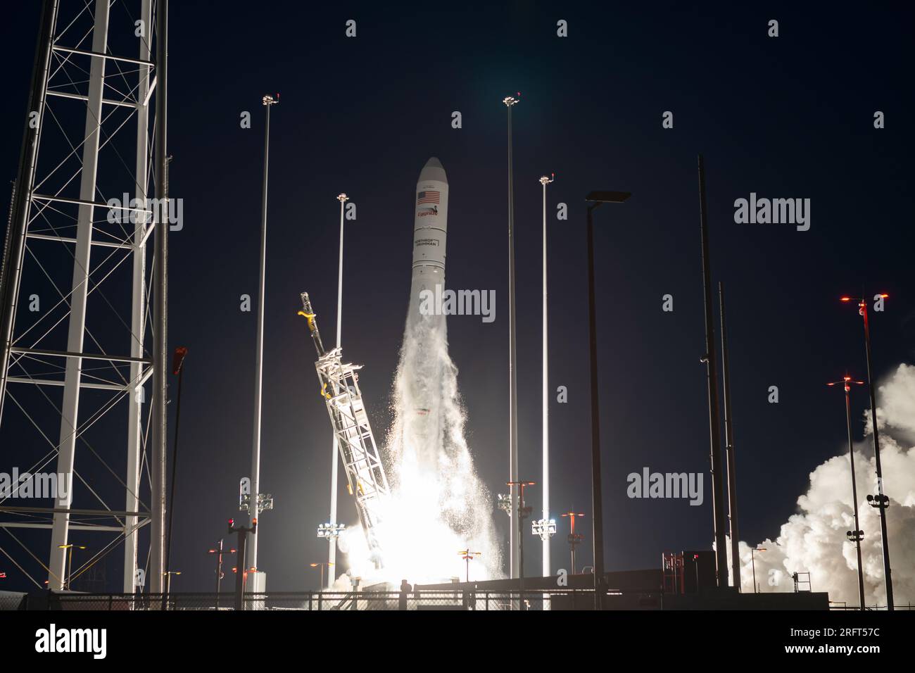 Northrop Grumman Antares 230+ Liftoff Stockfoto Northrop Grumman Antares 230+ Liftoff Stockfoto