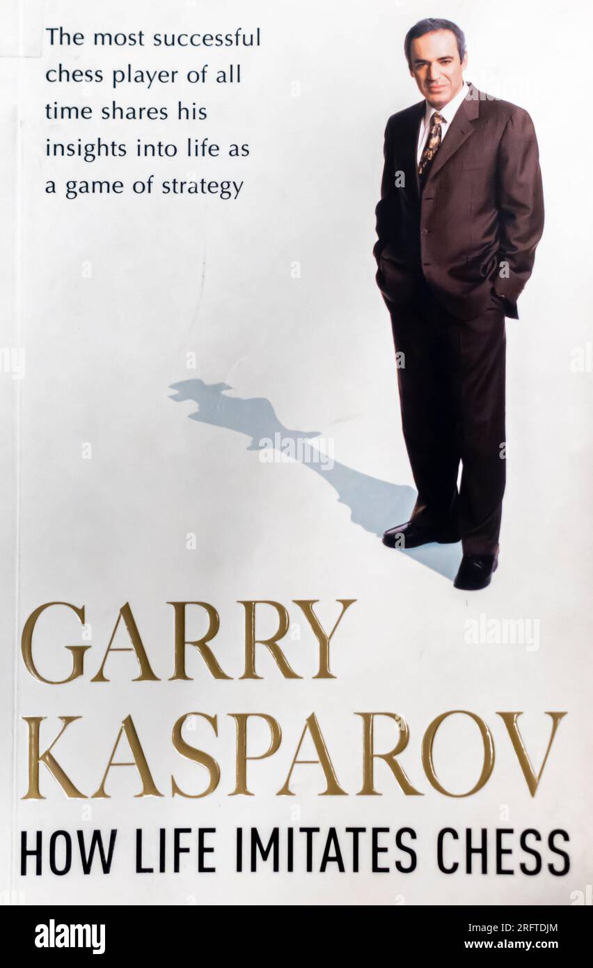 Wie das Leben Schachbuch imitiert von Garry Kasparov 2007 Stockfoto