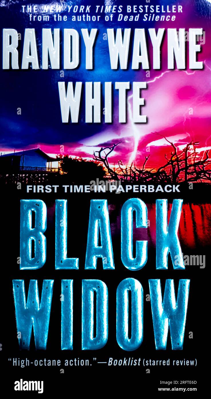 Buch der Schwarzen Witwe von Randy Wayne White 2008 Stockfoto