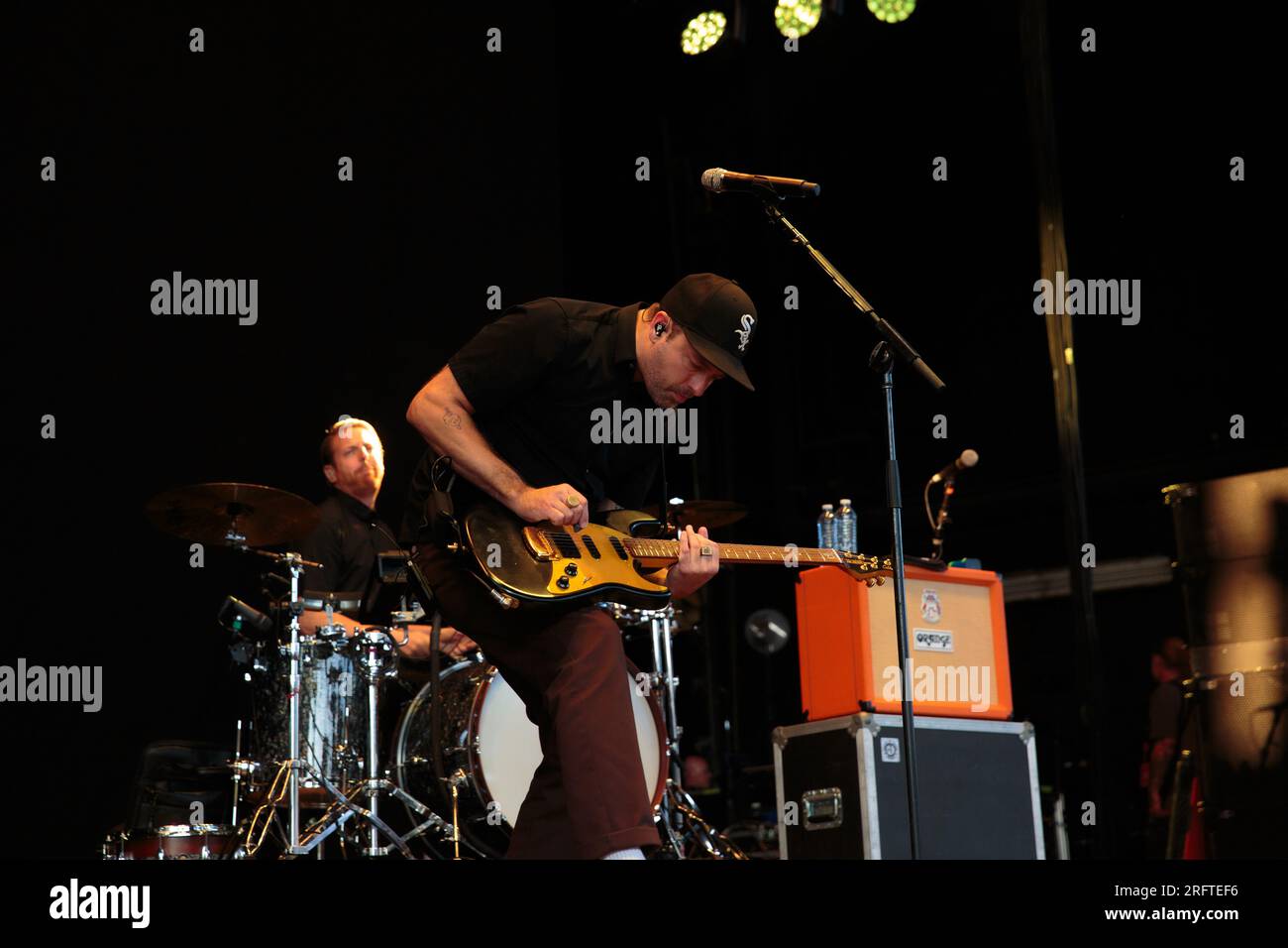 Toronto, Kanada. 04. Aug. 2023. Phantogramm auf der Budweiser Bühne, zur Unterstützung von Queens of the Stone Age „The End is Nero“ Tour Credit: Bobby Singh/Alamy Live News Stockfoto