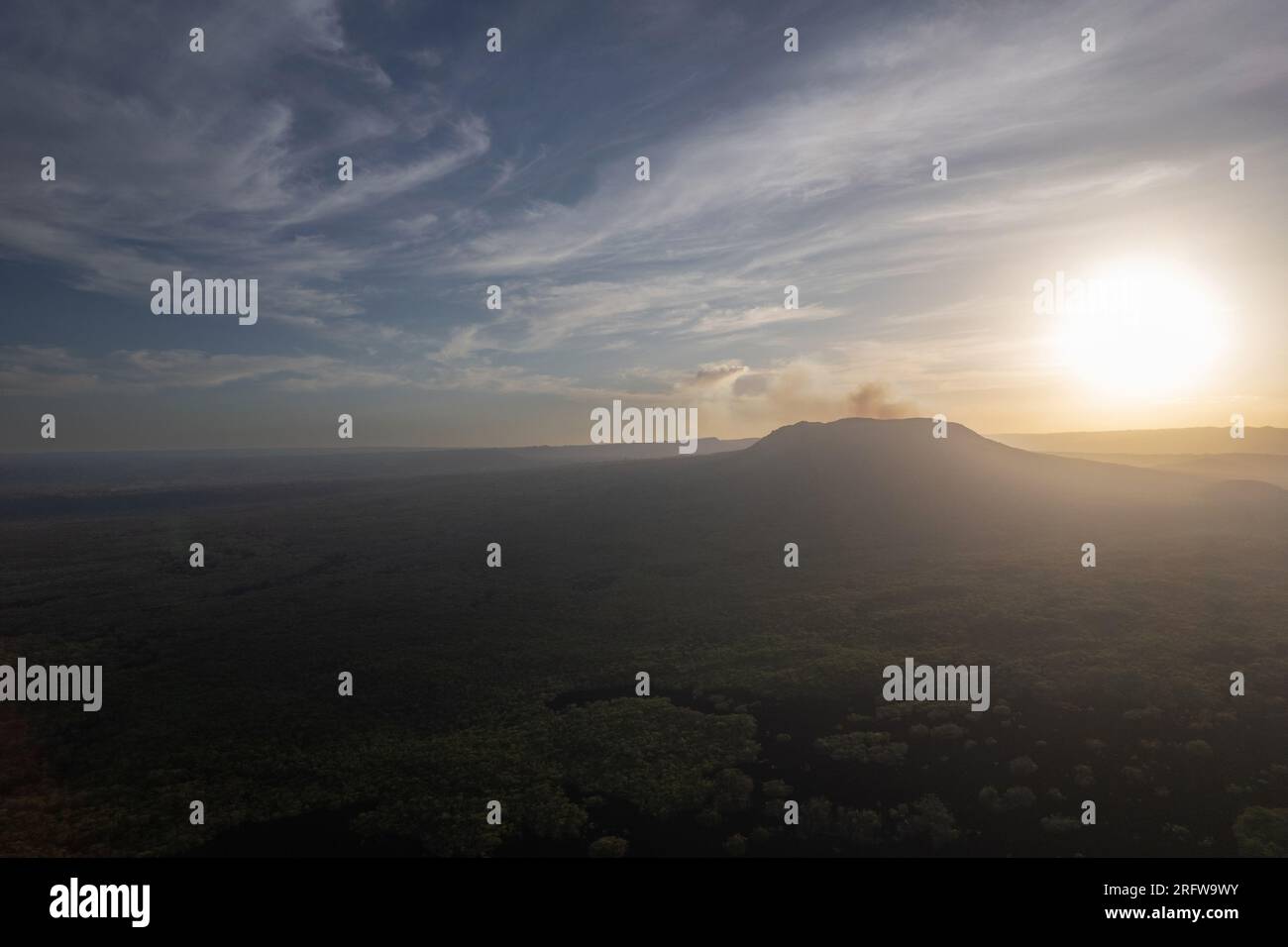 Wandern im Masaya-Nationalpark Nicaragua-Themen aus der Vogelperspektive Stockfoto