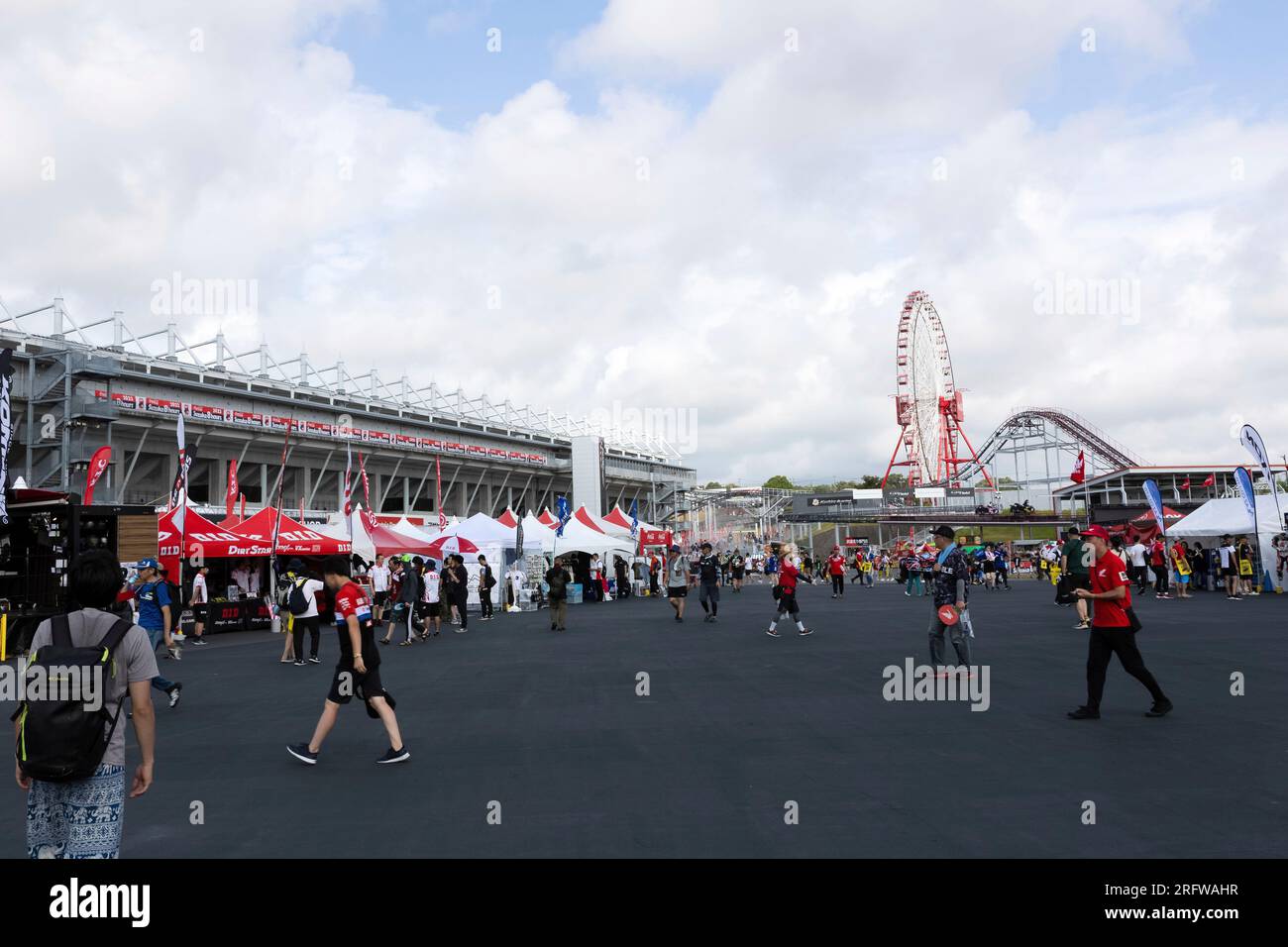 SUZUKA, JAPAN AUGUST 6 Main Grandstand area during The 44th Coca