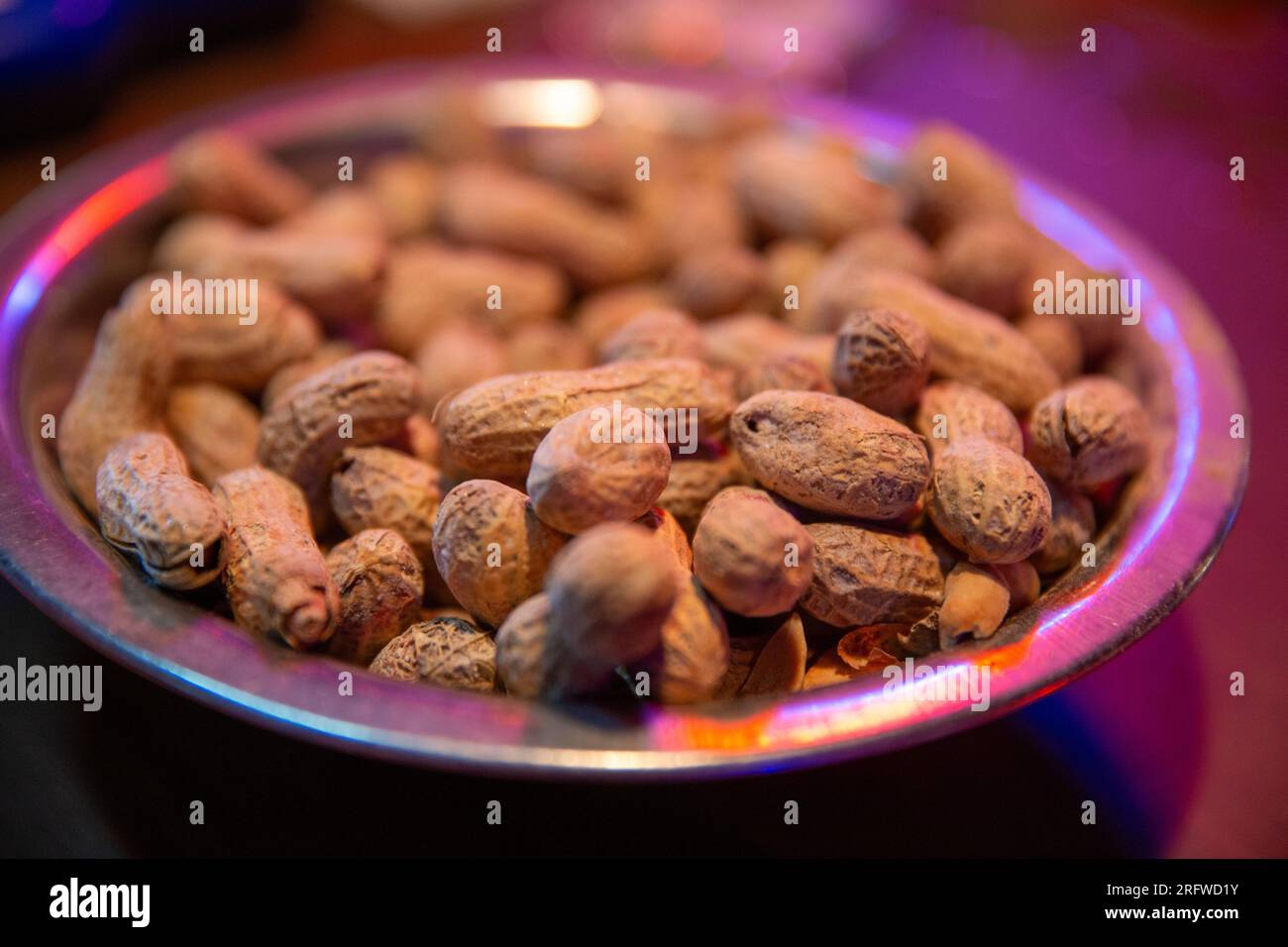 Erdnuss-Barmahlzeiten zum Teilen Stockfoto
