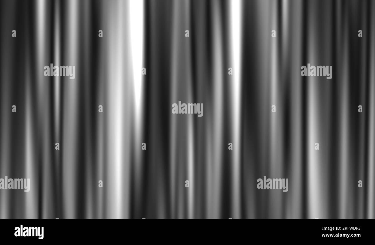 3D abstrakte Digitaltechnologie Schwarzweiß für silbernen Hintergrund. Stockfoto