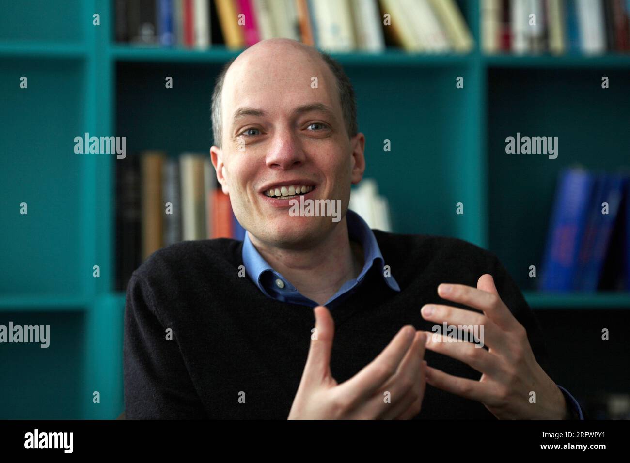 Alain de Botton, ein in der Schweiz geborener britischer Autor und Philosoph. Stockfoto