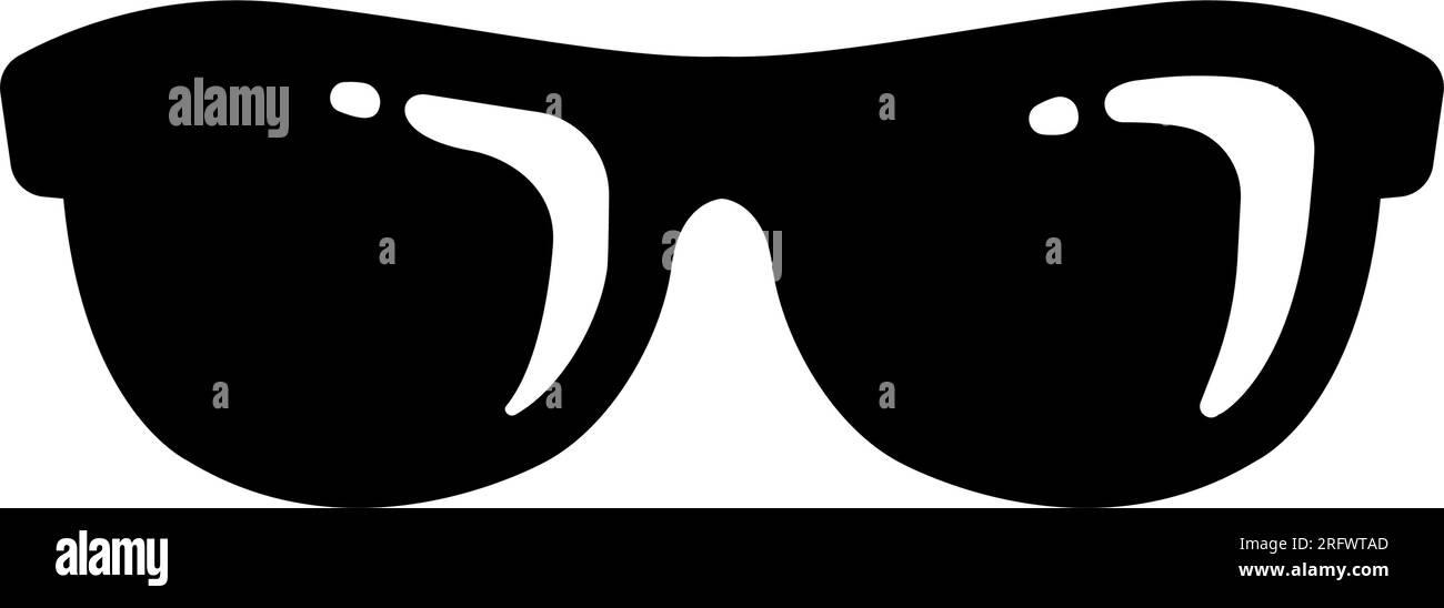Sonnenbrille, Brille, Vektorsymbol-Abbildung Stock Vektor