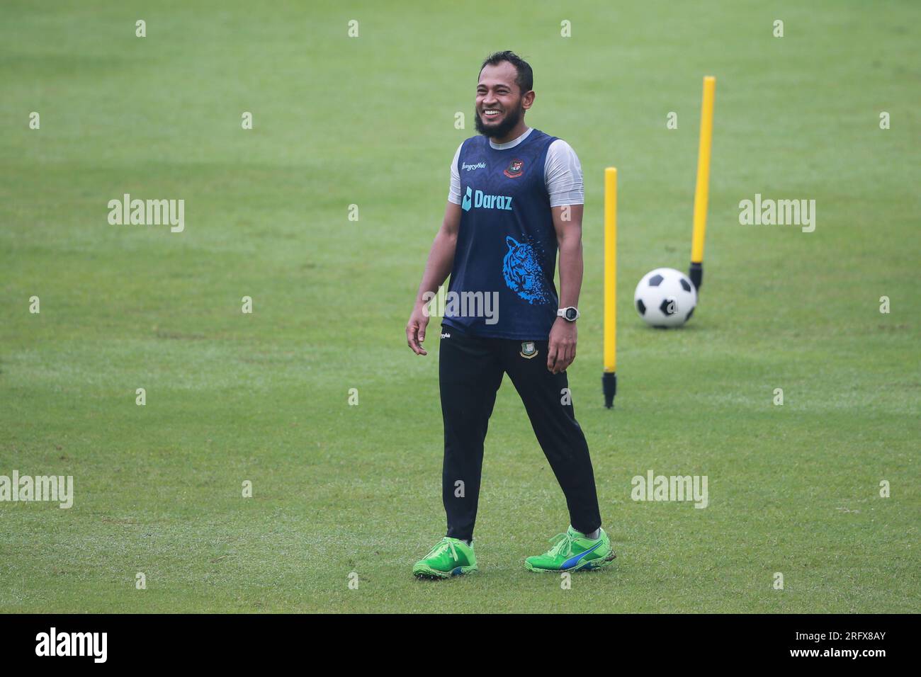 Mushfiqur Rahim während der Nationalmannschaft absolvierten sie den letzten Tag ihrer Fitnesstrainings vor Beginn des Trainings am Aug Stockfoto