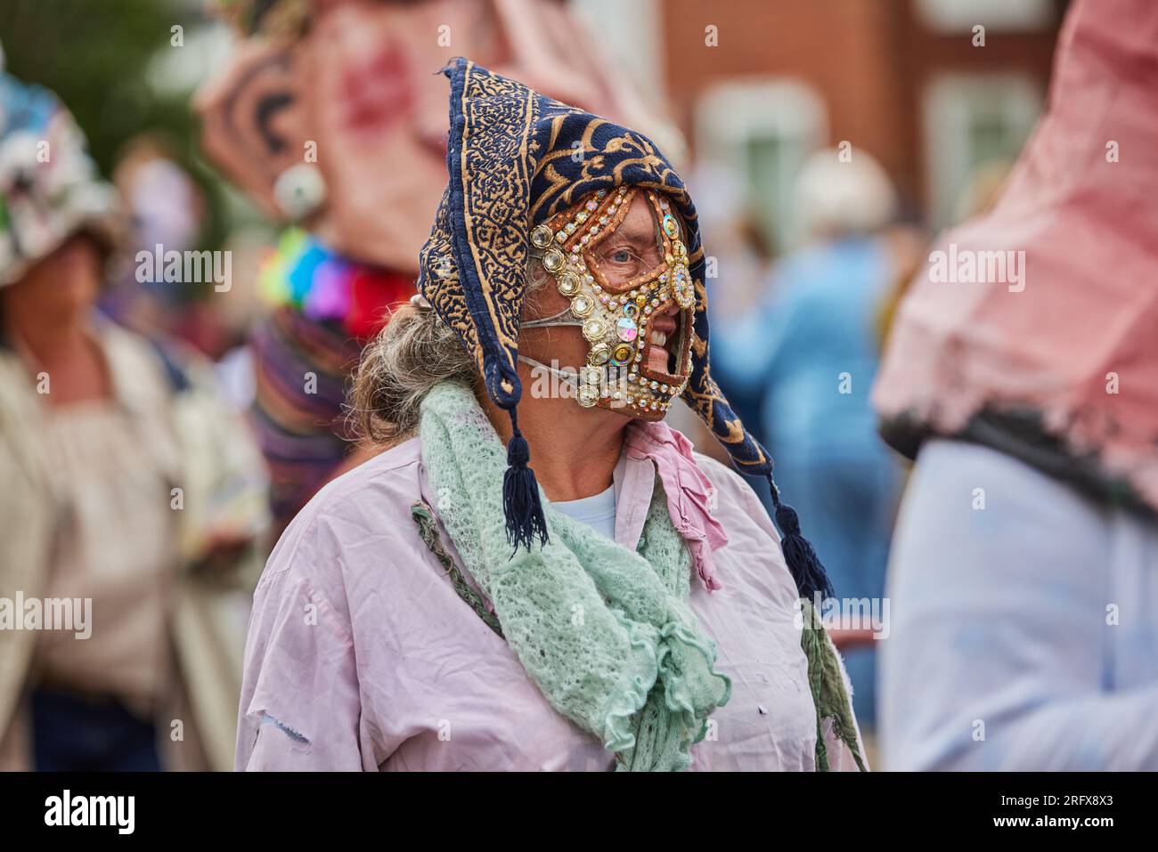 Whistable Carnival Procession, Kent, England, Großbritannien Samstag, 5. August 2023 Kredit: Phil Crow/Alamy Live News Stockfoto