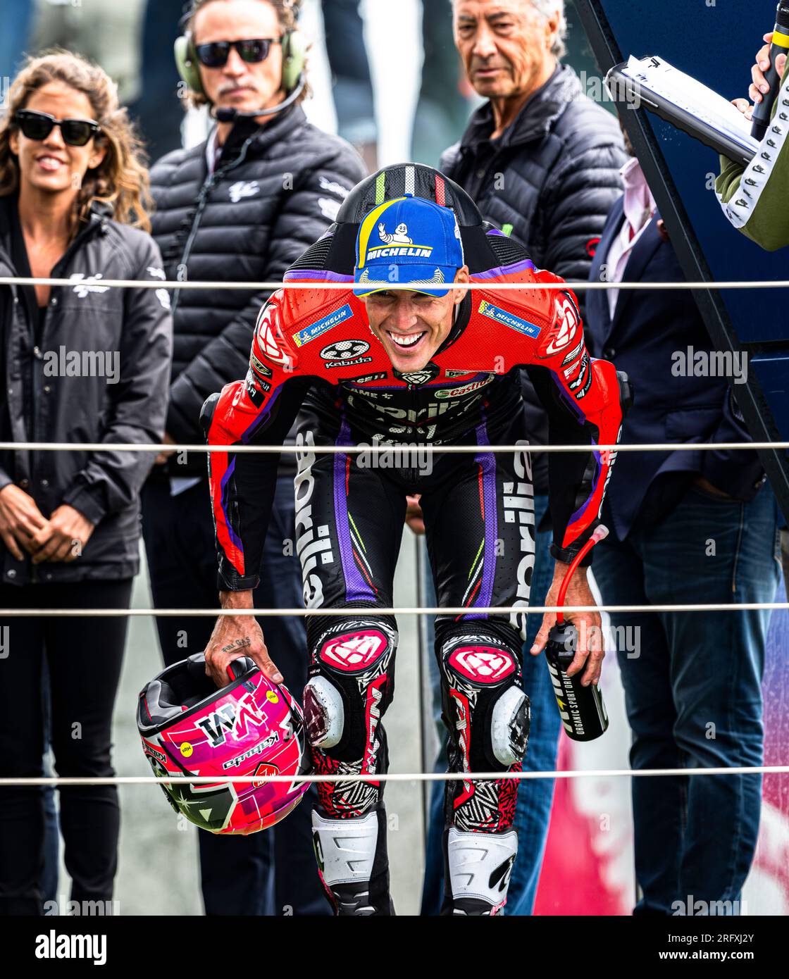 NORTHAMPTON, VEREINIGTES KÖNIGREICH. 06. Aug. 23. Beim Finalrennen des britischen Grand Prix von Monster Energy auf dem Silverstone Circuit am Sonntag, den 06. August 2023 in NORTHAMPTON, ENGLAND. Kredit: Taka G Wu/Alamy Live News Stockfoto