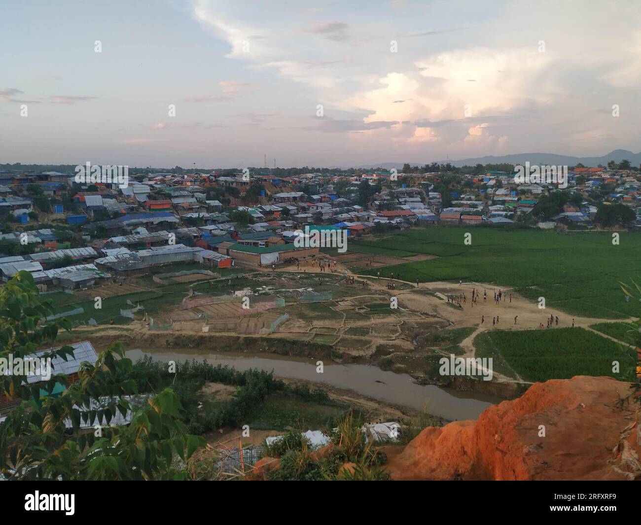 Rohingya Flüchtlingslager Zelthaus weltweit größtes Flüchtlingslager Stockfoto