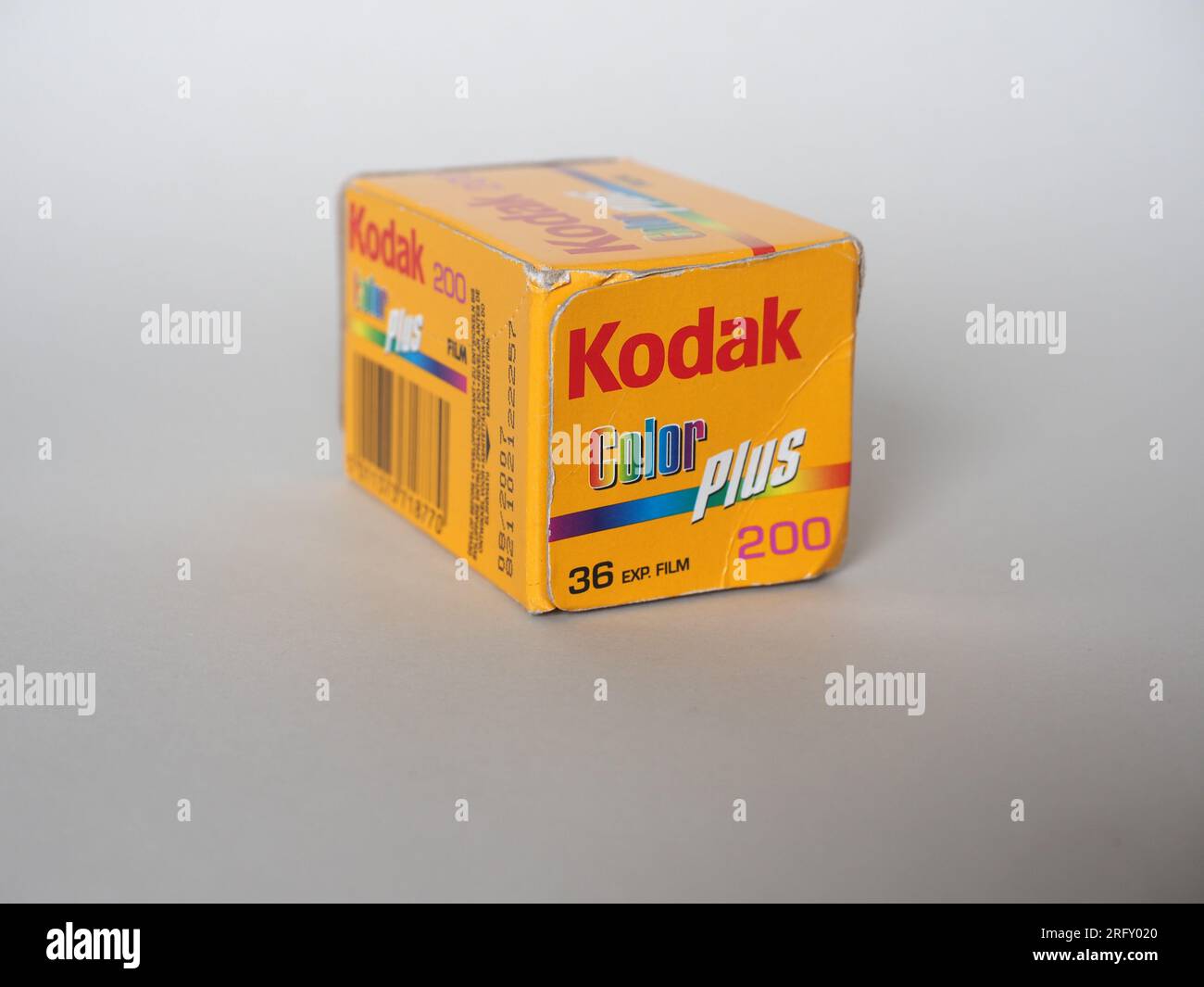 NEW YORK, USA - 04. AUGUST 2023: Schachtel Kodak Color plus 200-Film Stockfoto