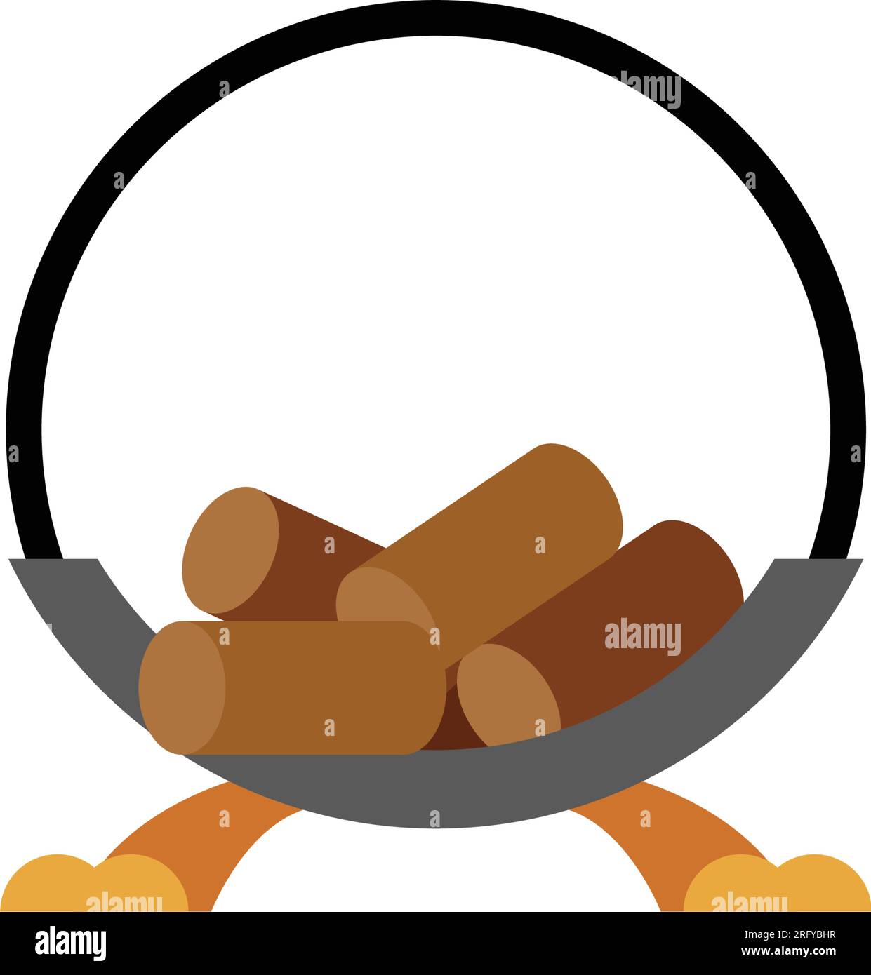 Gehacktes holz zum verbrennen Stock-Vektorgrafiken kaufen - Alamy