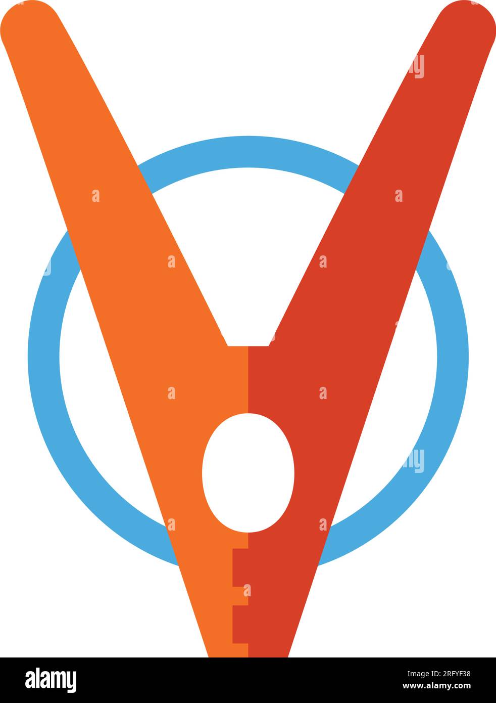 Kleidungsnadel-Symbol Stock Vektor