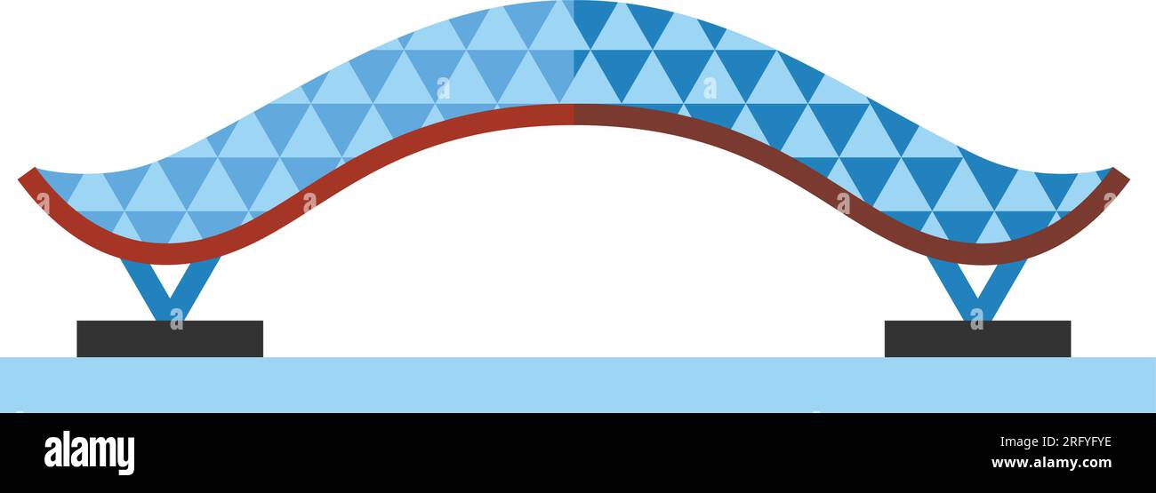 Vektorsymbol Friedensbrücke Stock Vektor