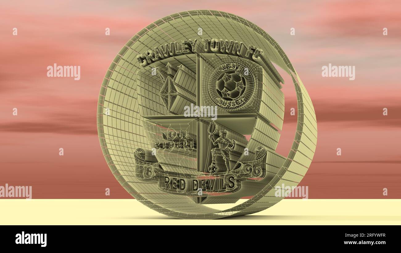 Illustration eines Abzeichens der englischen Fußballliga Stockfoto