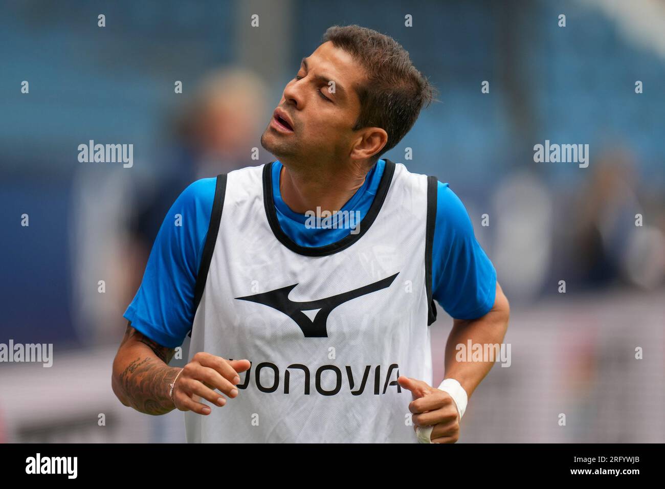 Bochum, Deutschland. 05. Aug. 2023. Christian Gamboa während des 2023/24. Vorsaison-Freundschaftsspiels zwischen VfL Bochum 1848 und Luton Town am Vonovia Ruhrstadion, Bochum, Deutschland, am 5. August 2023. Foto: David Horn. Kredit: Prime Media Images/Alamy Live News Stockfoto