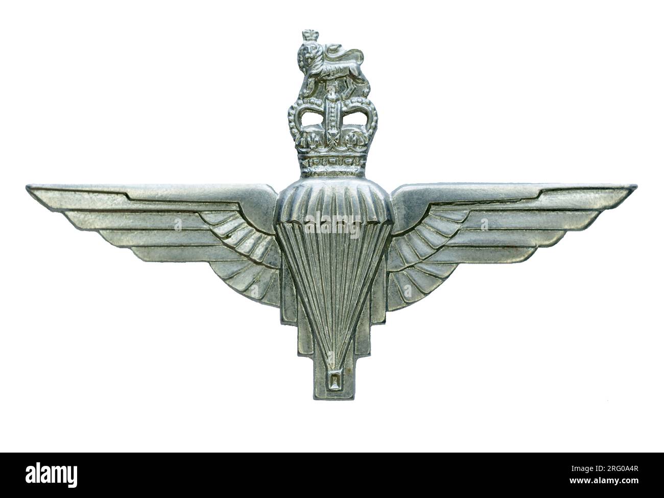 Das Mützenabzeichen des Fallschirm-Regiments. Stockfoto