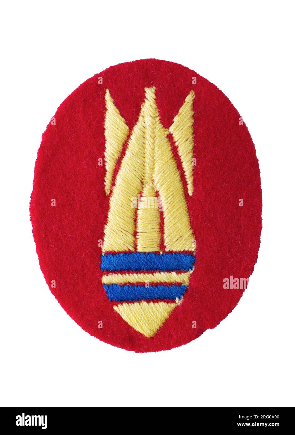 Ein Handelsabzeichen der britischen Armee für Bombenbeseitigung. Stockfoto