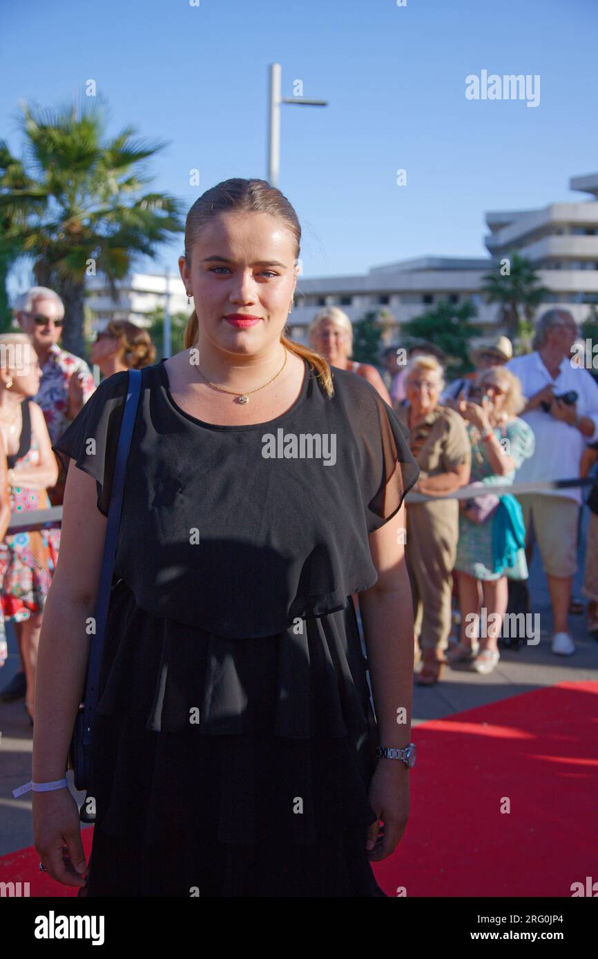 Cap Agde, Frankreich.25. Juni 2023. Marie Caizergues besucht das