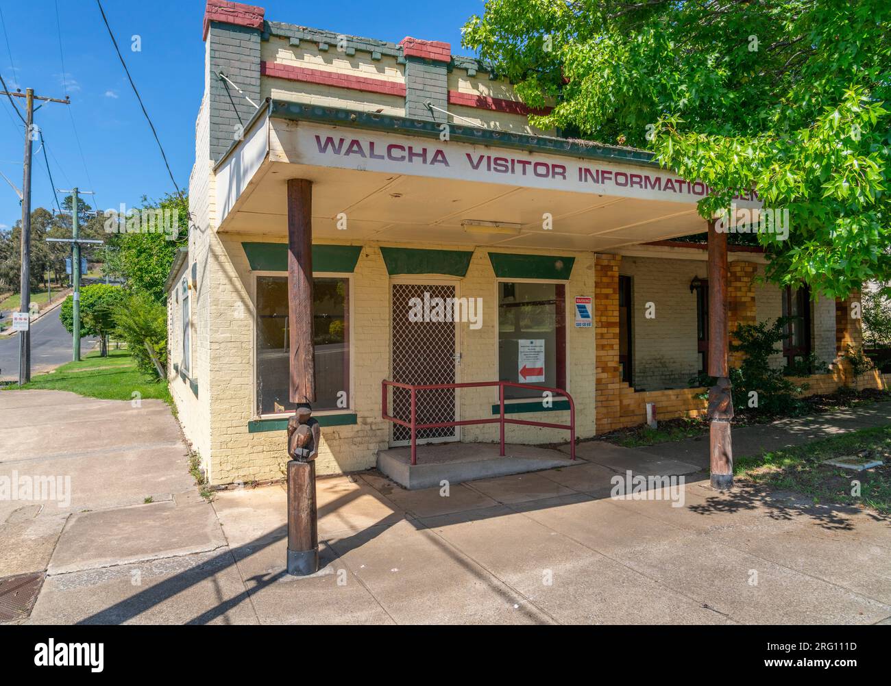 Das alte Walcha Besucherinformationszentrum, seitdem umgezogen. Stockfoto