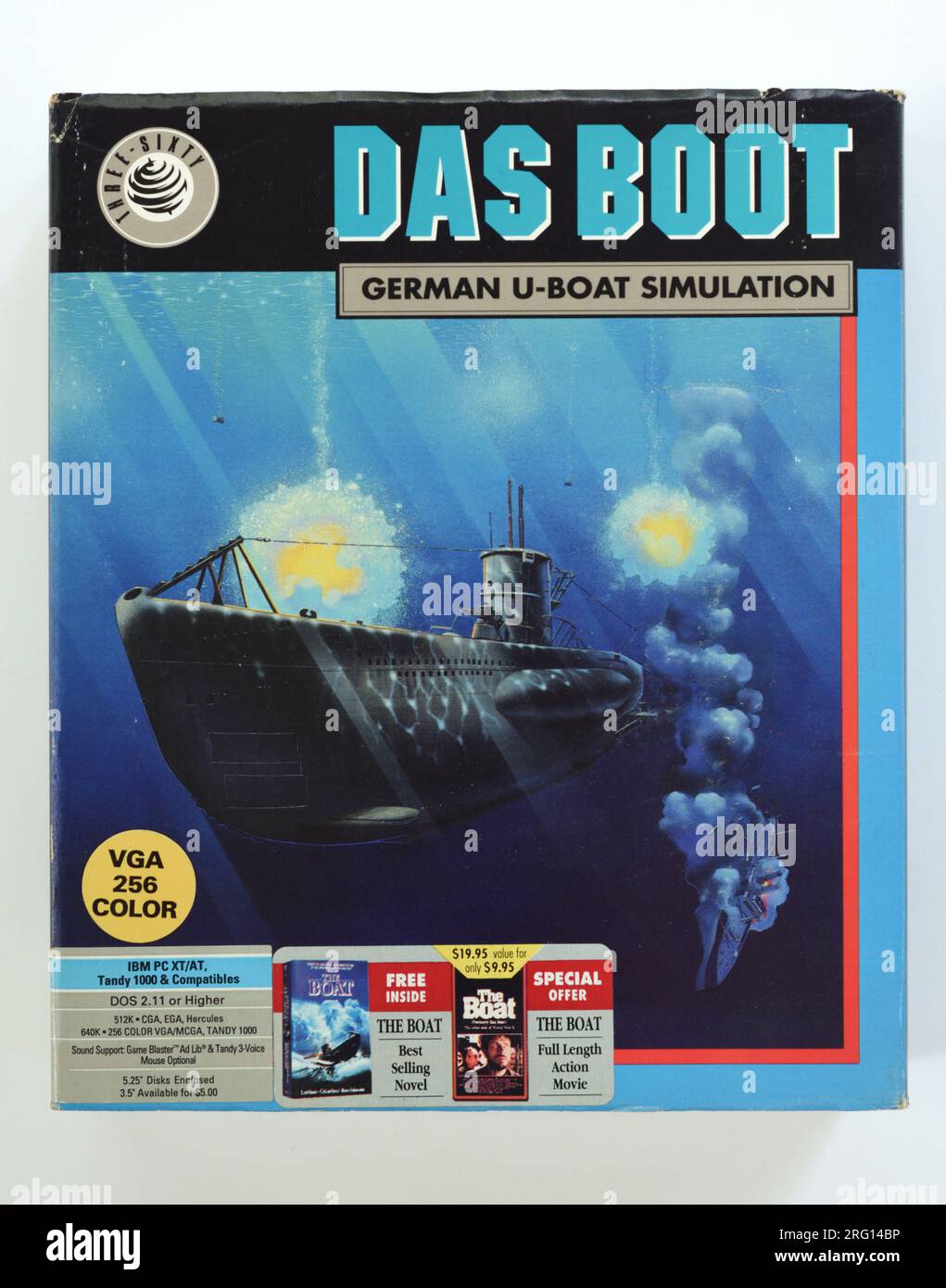 Das Boot; Deutsche U-Boot-Simulation; dieses Spiel war so langsam und langweilig, dass es der Realität zu nahe kam Stockfoto