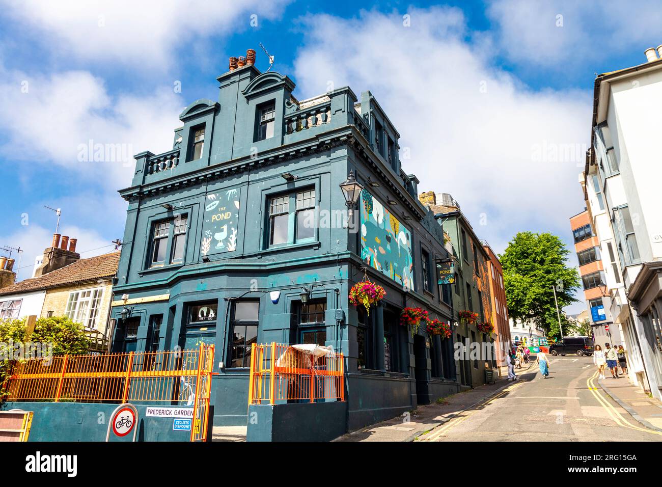 Außenansicht des Pond Microbrewery Pub und Restaurant, Brighton, England Stockfoto