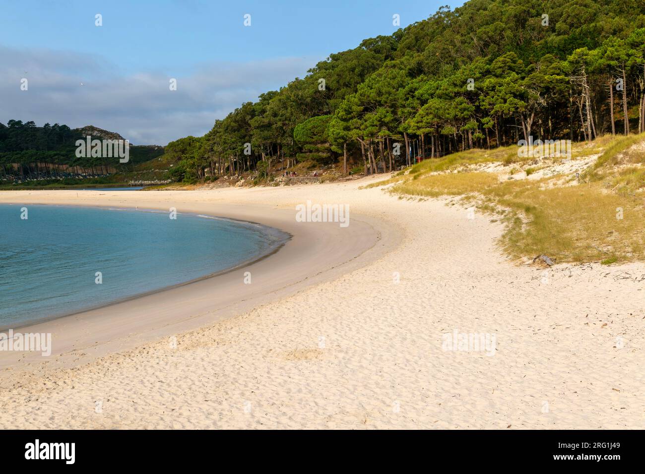 Playa de Rodas Sandstrand, Cies Inseln, Atlantik Inseln Galicien Maritime Terrestrial National Park, Spanien Stockfoto