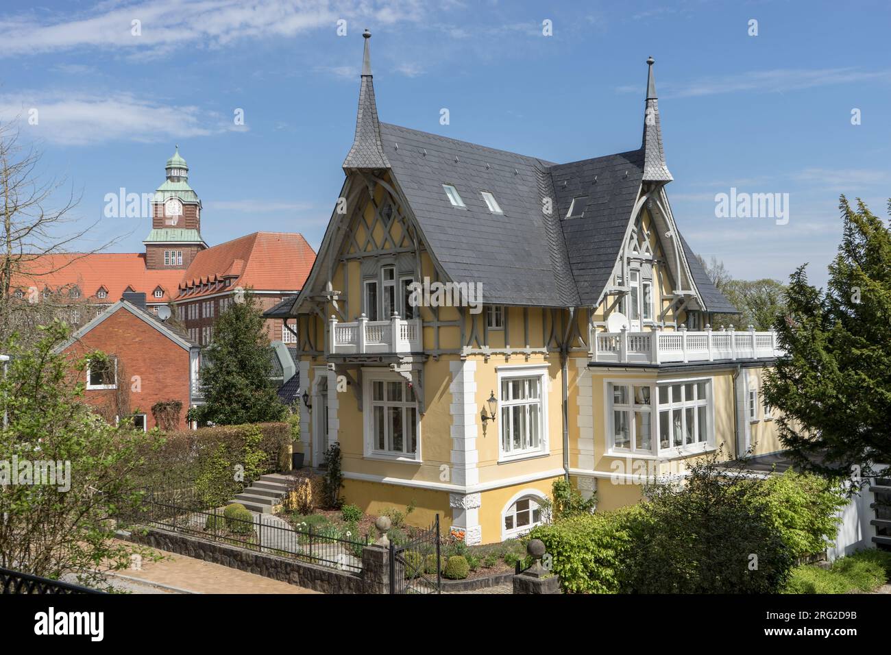 Historisches Gebäude in Flensburg, Schleswig-Holstein, Deutschland Stockfoto