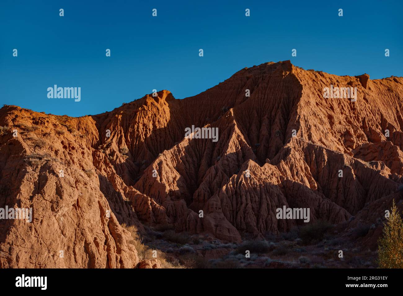 Berge bei Sonnenuntergang, Kirgisistan Stockfoto