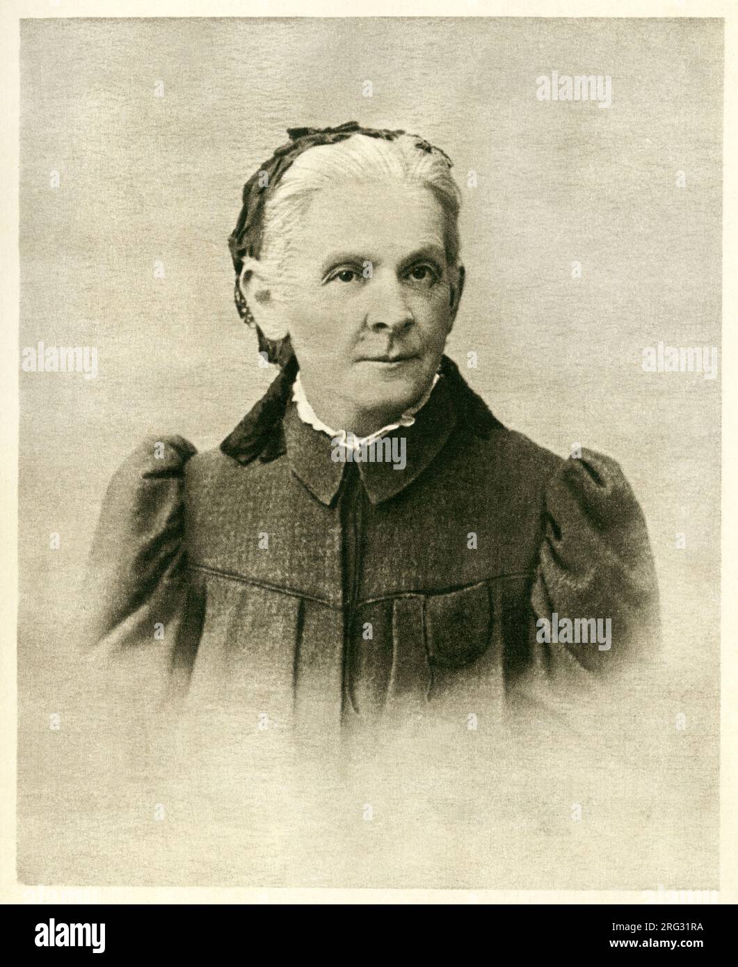 Portrait de Maria Alexandrovna Oulanov (1835-1916), Mere de Lenine (1870-1924). Photographie, in Notre Illitch, Ausgabe d'etat pour les enfants, Moscou, 1956. Stockfoto