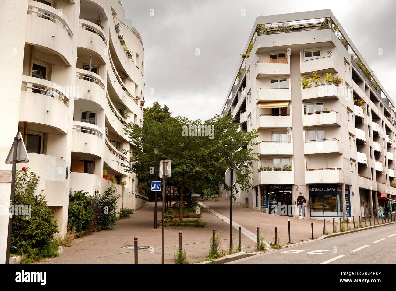 Rue Vilin - W oder Souvenir d’enfance (W, oder Erinnerung an die Kindheit) - Suche nach Georges Perec: Eine literarische Pilgerreise in Paris, Frankreich Stockfoto