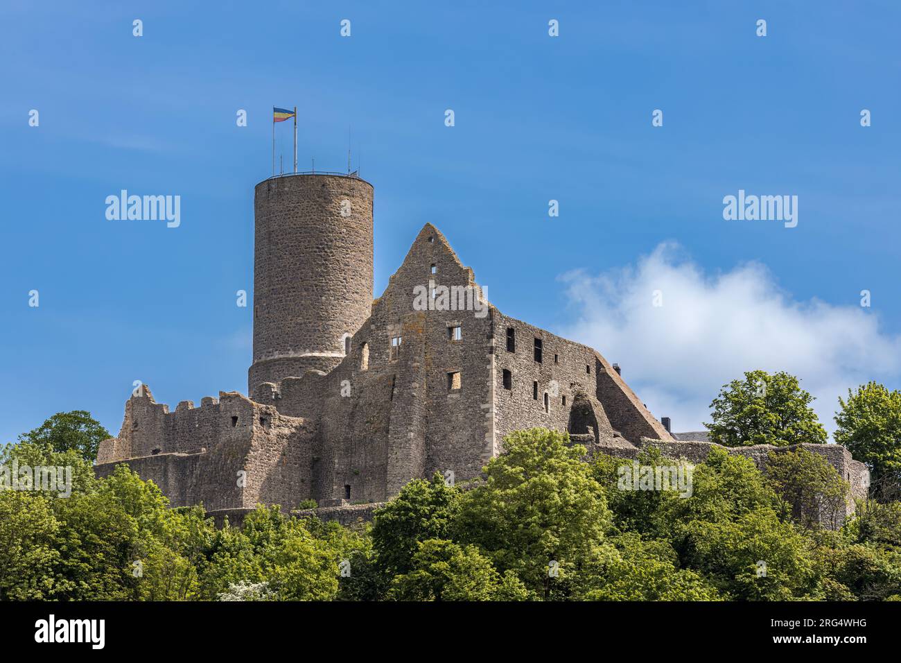 Gleiberger Schloss, Krofdorf-Gleiberg, Wettenberg, Hessen, Deutschland, Europa Stockfoto