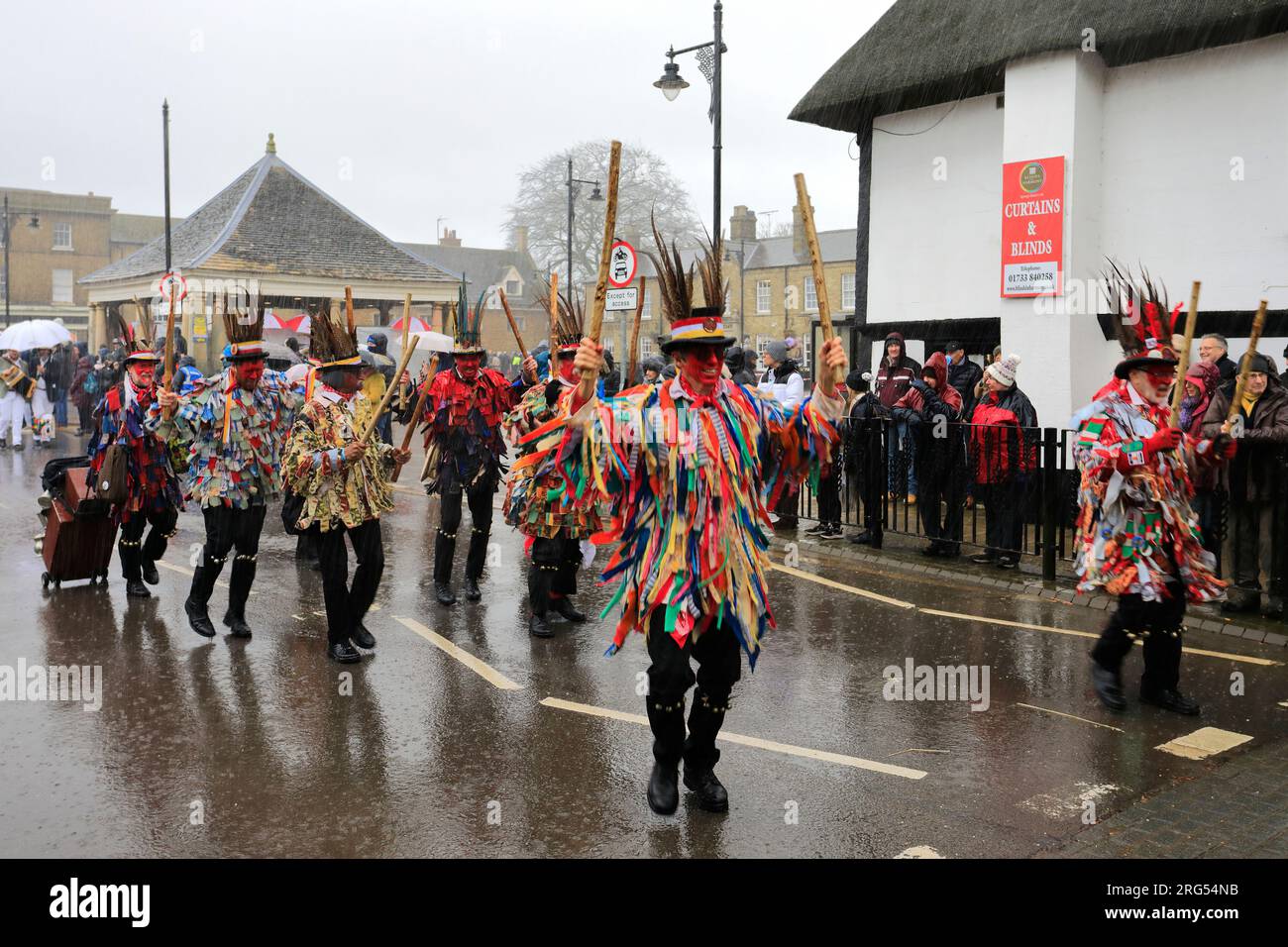 The Whittlesey Straw Bear Festival, Whittlesey Town, Cambridgeshire; England, Großbritannien Stockfoto