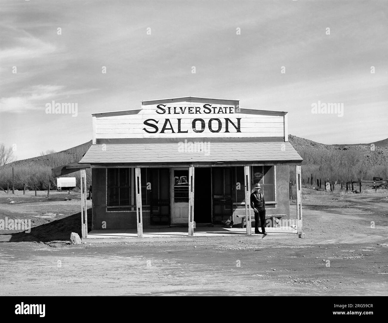 Silver State Saloon, Beowawe, Nevada, USA, Arthur Rothstein, USA Farm Security Administration, März 1940 Stockfoto