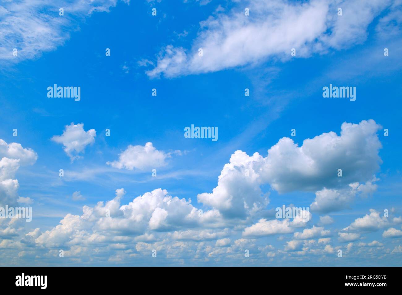 Schönen blauen Himmel mit Wolken closeup Stockfoto